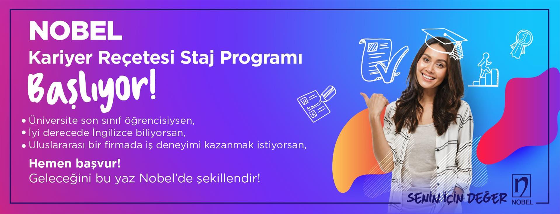 NOBEL İLAÇ KARİYER REÇETESİ STAJ PROGRAMI