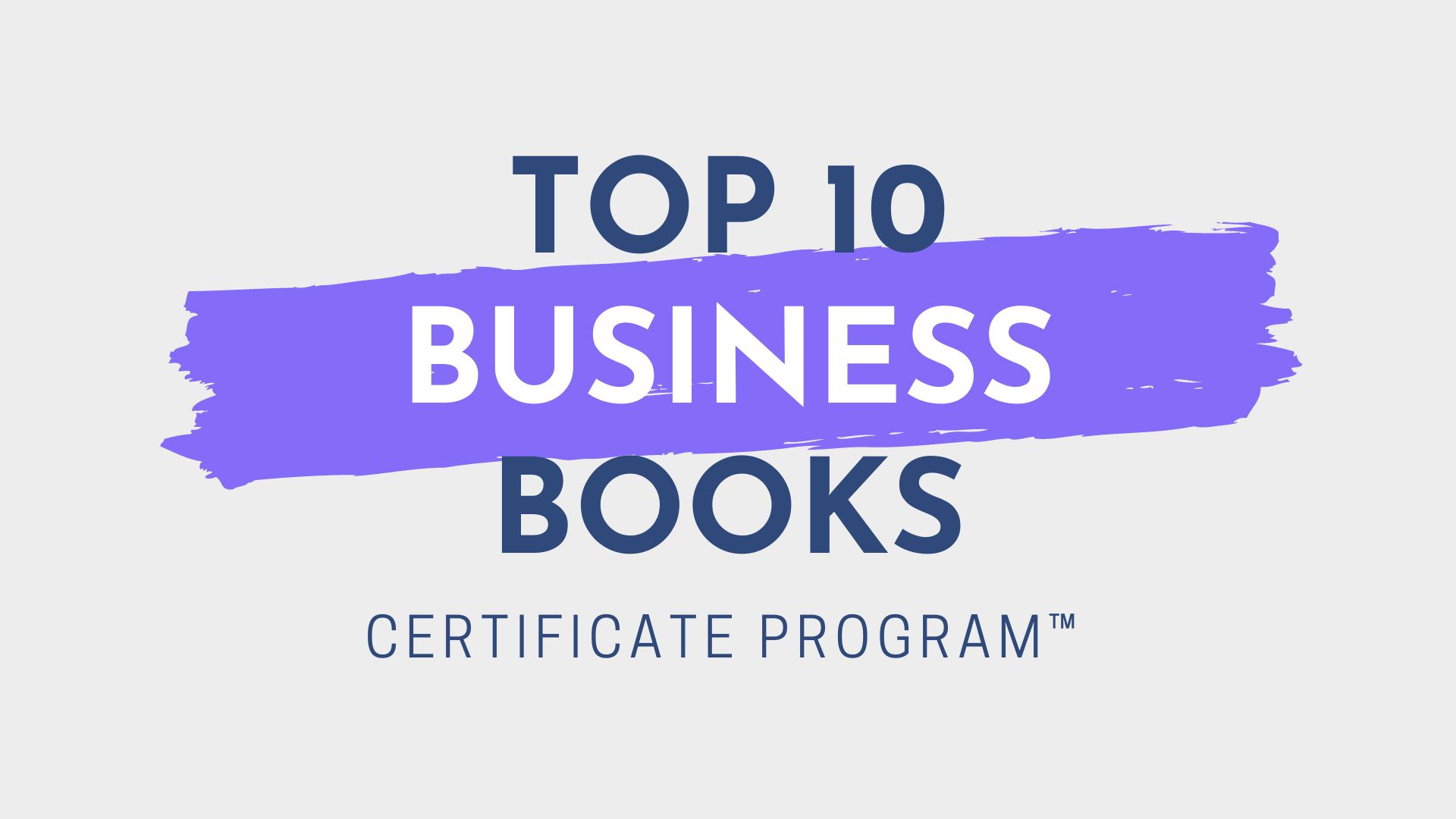 TOP 10 Business Books